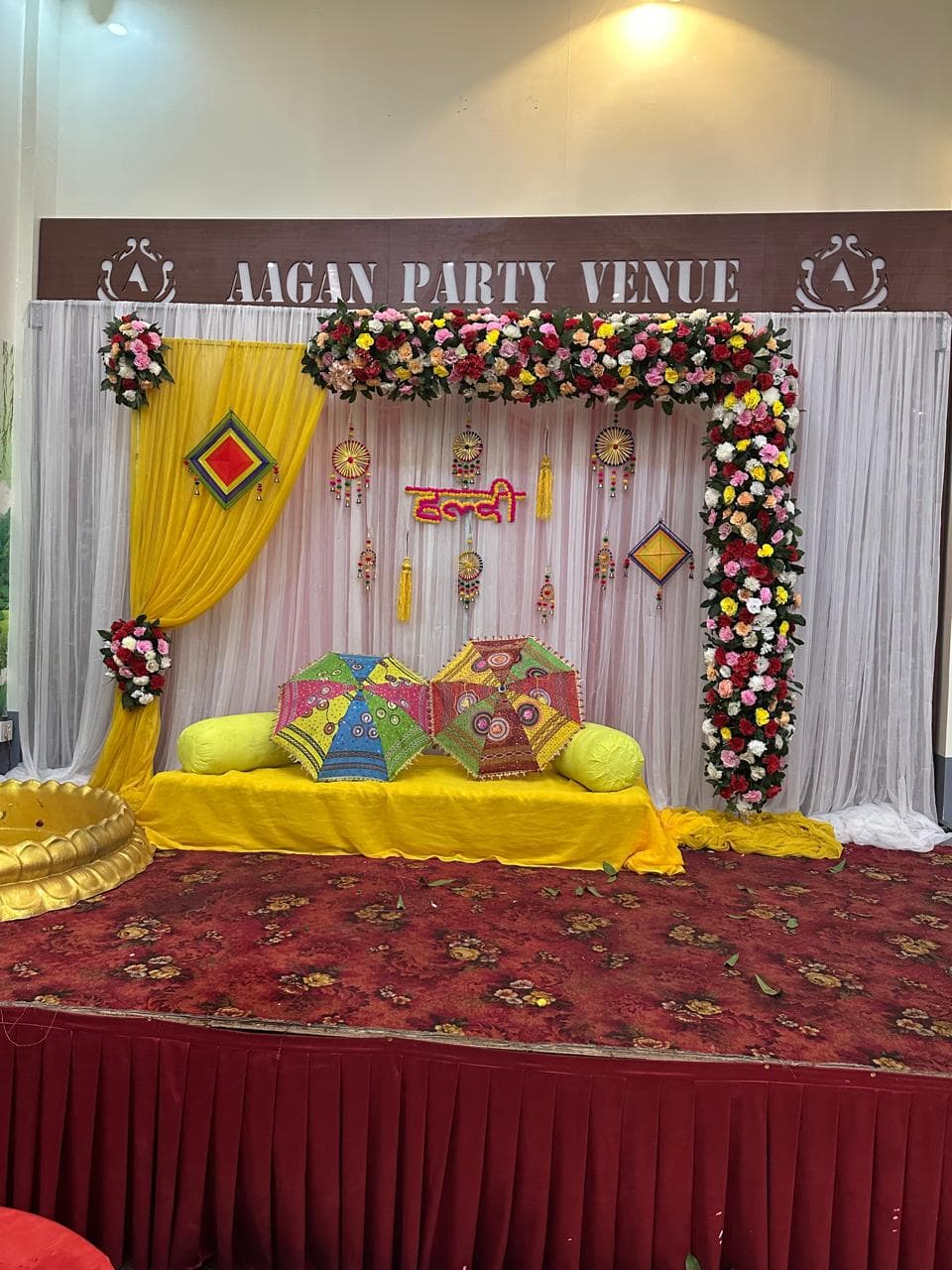 Haldi Celebration Stage event decoration